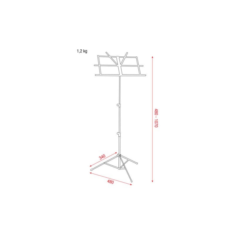 Stand pentru note DAP Audio Eco Music Stand