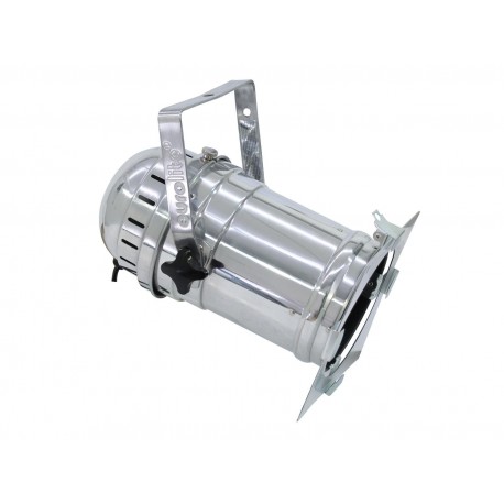 Proiector cromat lung, cu cablu alimentare, Eurolite PAR-56 LONG-SIL (42000552)
