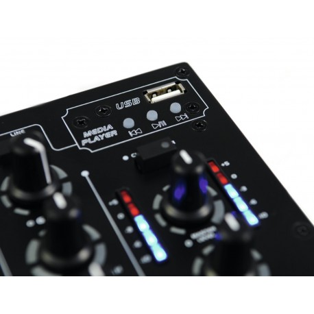 Mixer DJ cu 3 canale si mp3 player incorporat, Omnitronic PM-311P
