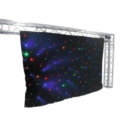 Cortina DMX neagra cu 120 LED-uri RGBY, Eurolite CRT-120 (80503400)