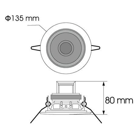 Difuzor plafon 100V Omnitronic CS-4S
