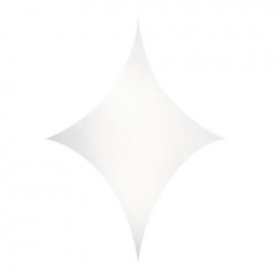 Stretch Shape Diamond Showtec 375cm x 250cm, alb