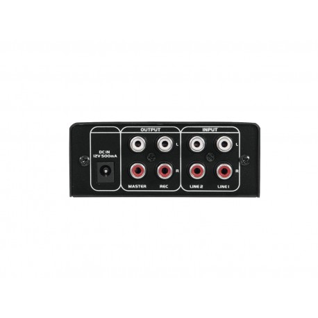 Mini-mixer DJ cu 2 canale, negru, Omnitronic GNOME-202 BK