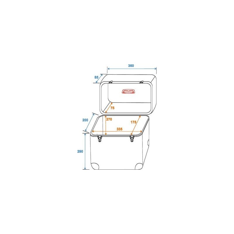 Flightcase din aluminiu pentru 40-50 LP-uri (discuri vinil), argintiu, Roadinger 30110026