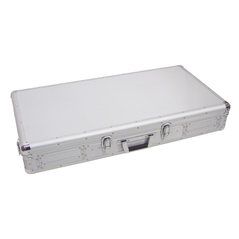 Flightcase pentru 2 cd-playere si o consola 12Â¨, argintiu, Roadinger DIGI-1/12 SIL (30125345)