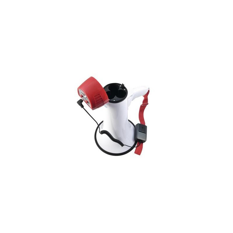Portavoce 15W cu melodie, cca 400m acoperire, cu microfon de mana, Omnitronic MP-15