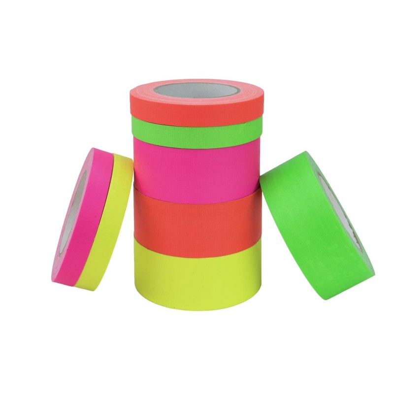 Banda activa la neon UV, Gaffa Tape 19mm x 25m neon-orange uv active 30005484