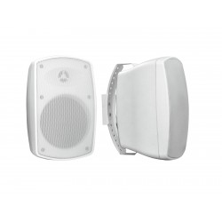 Set 2 boxe de perete 6,5Â¨, rezistente la intemperii (IP65), 100V sau 8 ohm, 32W RMS, albe, Omnitronic OD-6T WHITE (11036927)