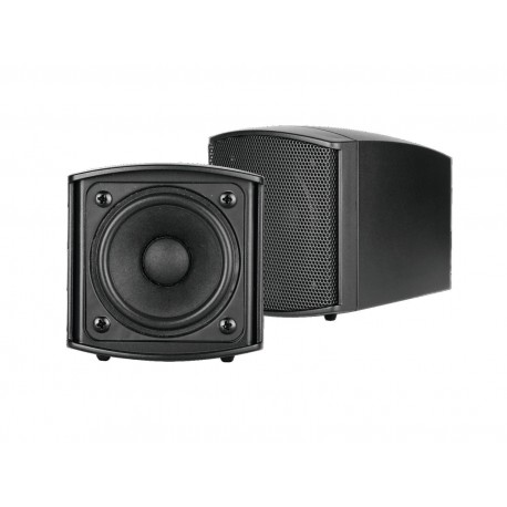 Set 2 boxe de perete 2,5Â¨, 100V, 15W RMS, negre, Omnitronic OD-2T BLACK (11036902)
