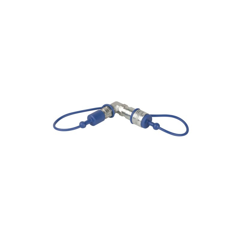 Conector Showtec CO2 90° 3/8 Q-Lock connector