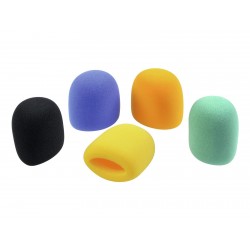 Set de 5 bureti colorati protectie microfon, Omnitronic 6000620N