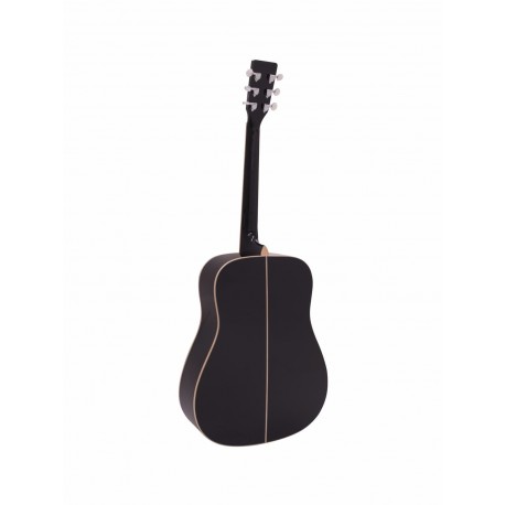 Chitara western dreadnought, culoare neagra, Dimavery STW-40BK