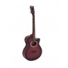 Chitara western decupata cu pickup, culoare redburst, Dimavery AW-400RB