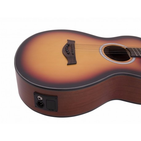 Chitara western decupata cu pickup, culoare sunburst, Dimavery AW-400SB