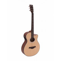 Chitara western decupata cu pickup, culoare natur, Dimavery AW-400N