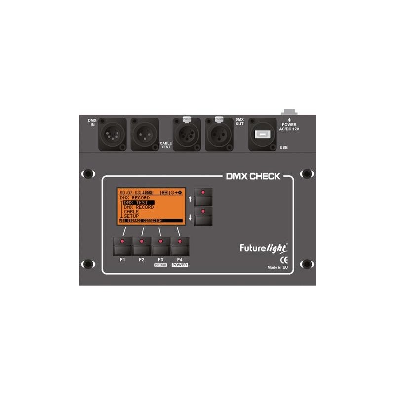 Tester DMX cu flightcase, FutureLight DMX-check