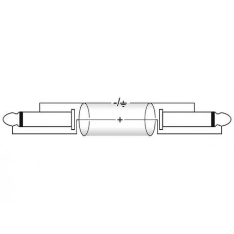 Cablu Jack 6.3mm la Jack 6.3mm, mono (10m), Omnitronic 30211658