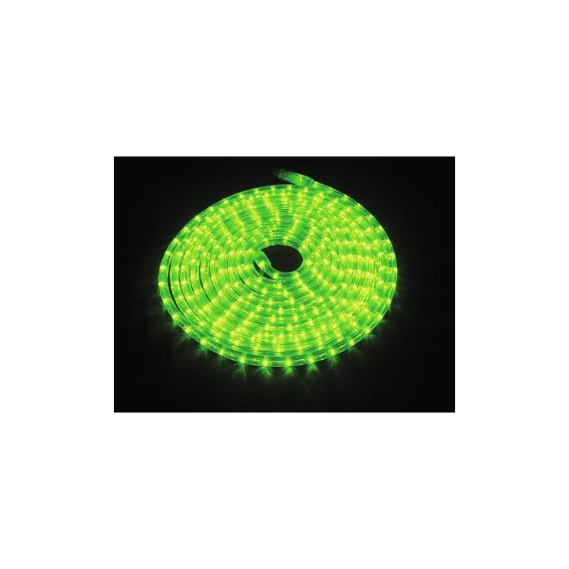 Furtun de lumini cu LED, 9m, verde, Eurolite RUBBERLIGHT LED RL1-230V green 9m (50506230)