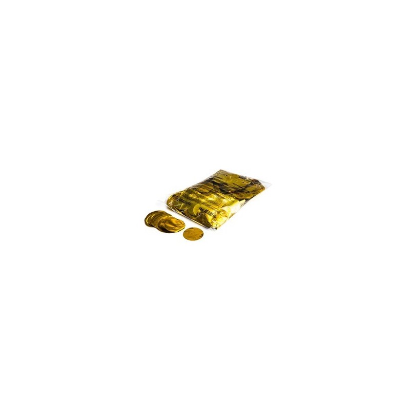 Metallic confetti rounds 1 Kg, Ã˜ 55mm - Gold, MagicFX CON13GL