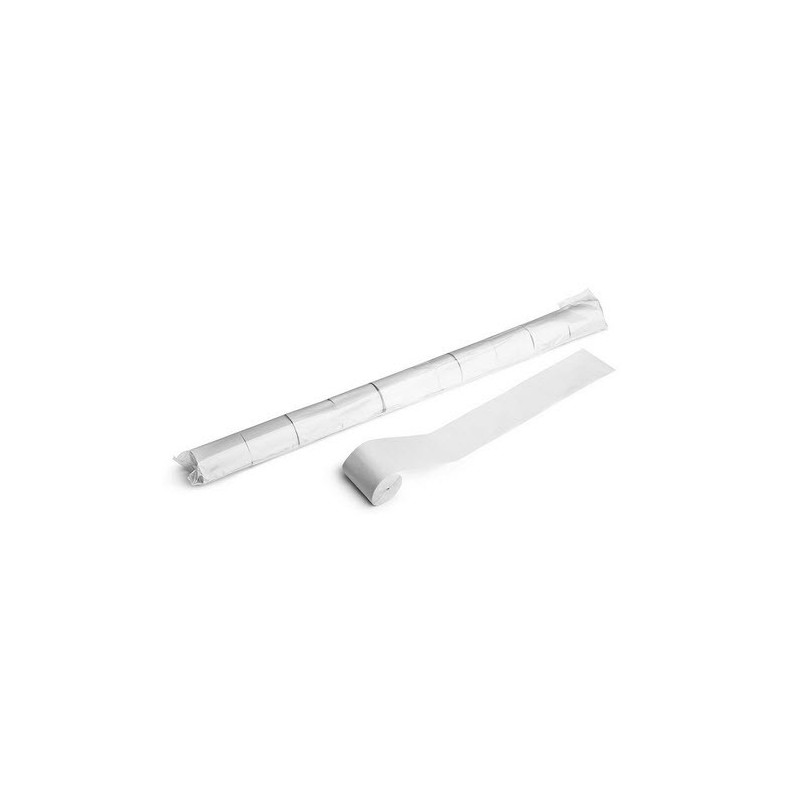 Stadium Streamers, folie 10 bucati, 20m x 5cm - White, MagicFX STR04WH