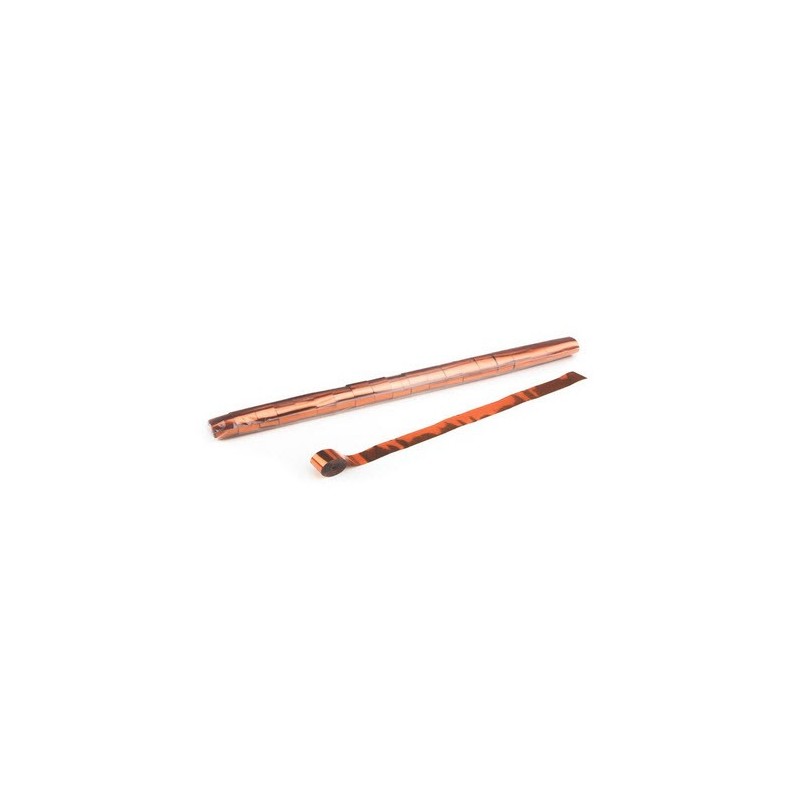 Metallic Streamers, folie 32 bucati, 10m x 2.5cm - Orange, MagicFX STR11OR