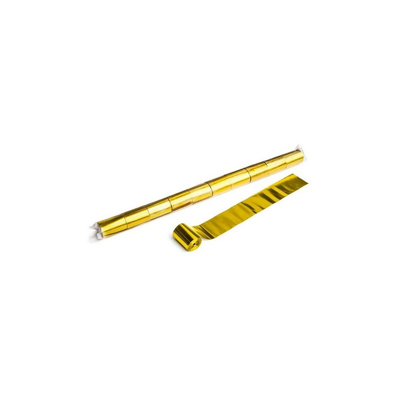 Metallic Stadium Streamers, folie 10 bucati, 20m x 5cm - Gold, MagicFX STR08GL