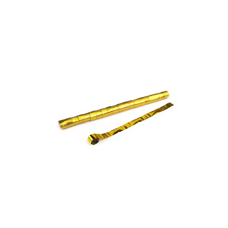 Metallic Stadium Streamers, folie 20 bucati, 20m x 2.5cm - Gold, MagicFX STR13GL