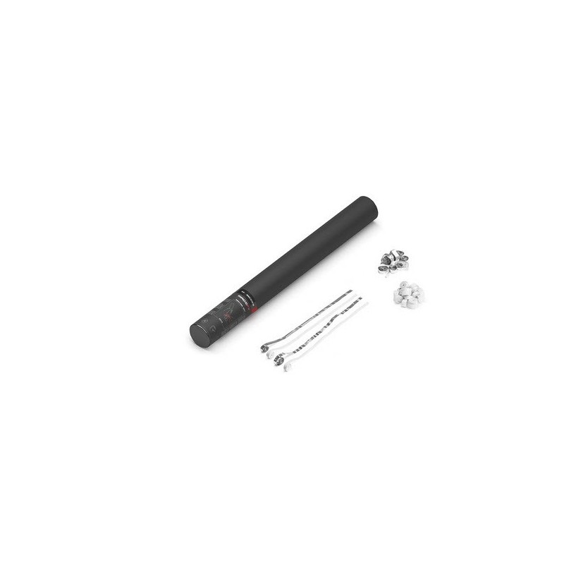 Handheld Cannon - Streamers - White+Silver, 50 cm, MagicFX HS03WSM