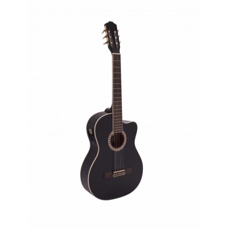 Chitara clasica Dimavery CN-600E schwarz black