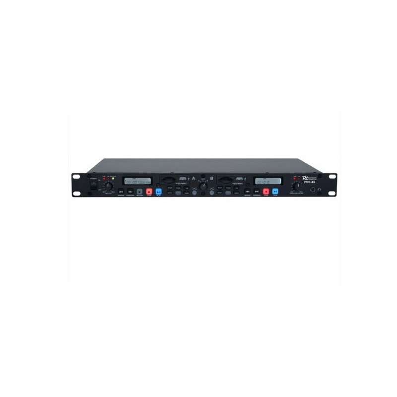 Dual Player REC USB/SD 1U Power Dynamics PDC-45