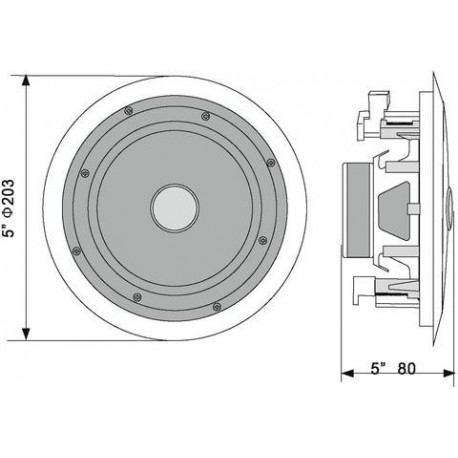 Difuzor plafon 100V Omnitronic CST-5