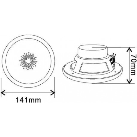 Difuzor Flush-mount Omnitronic WF-4