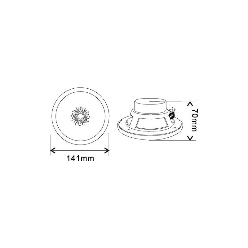 Difuzor Flush-mount Omnitronic WF-4