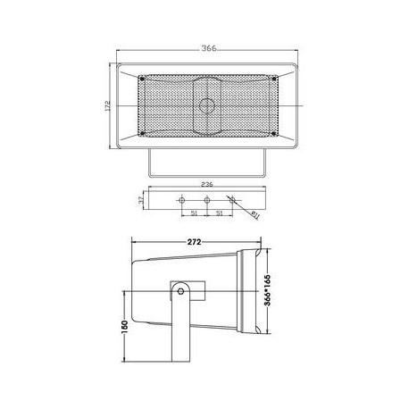 Difuzor tip goarna 100V pentru exterior Omnitronic HS-50