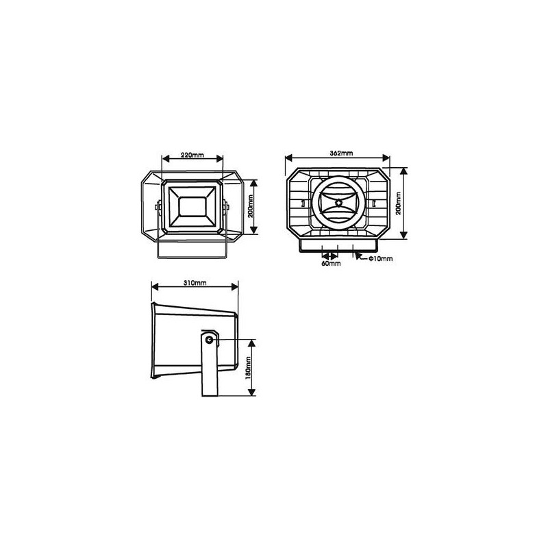 Difuzor tip goarna 100V pentru exterior Omnitronic HS-60