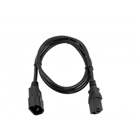 Cablu Omnitronic IEC Extension 3x1.0 1m bk