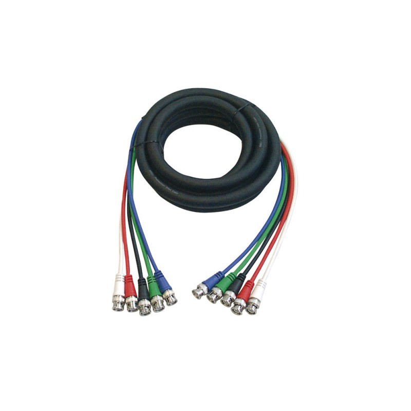 Cablu conectare 5 BNC la 5 BNC , Ã˜6 mm , 1.5 m , DMT FV-05150-1.5m