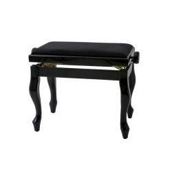 Scaun negru lucios pentru pian, GEWA SCAUN PIAN DELUXE CLASSIC NEGRU LUCIOS VE2 (130.330)