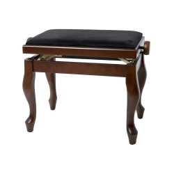 Scaun negru mat pentru pian, GEWA SCAUN PIAN DELUXE CLASSIC NUC MAT VE2 (130.370)