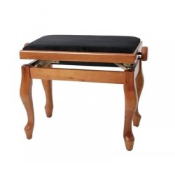 Scaun negru mat pentru pian, GEWA SCAUN PIAN DELUXE CLASSIC CIRES MAT VE2 (130.380)