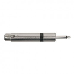 Adaptor XLR mama 500 Ohm la Jack 6.3mm tata 50 kilo-Ohm, DAP-Audio FLA-07