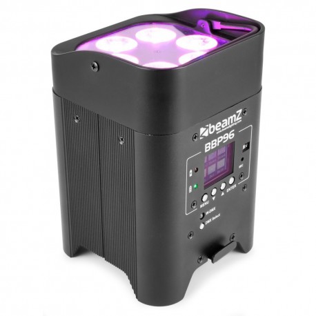 Efect lumini BeamZ LED RGB Uplight FLATPAR cu acumulator,BBP96