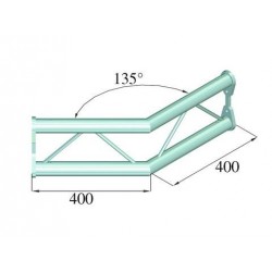 Truss BISYSTEM din 2 puncte 135° vertical 400x400 mm, Alutruss PV-23