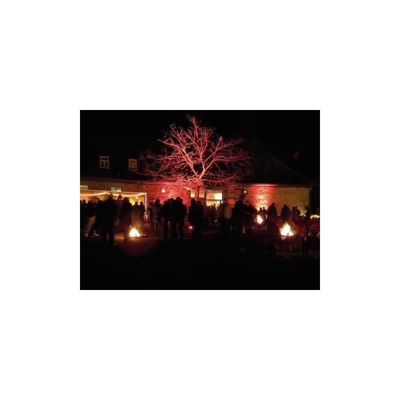 Proiector LED de exterior, 30°, rosu, Eurolite LED IP FL-8 red 30°