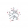 Grinda Showtec T-Cross + up/down 5-way Deco-22 Triangle