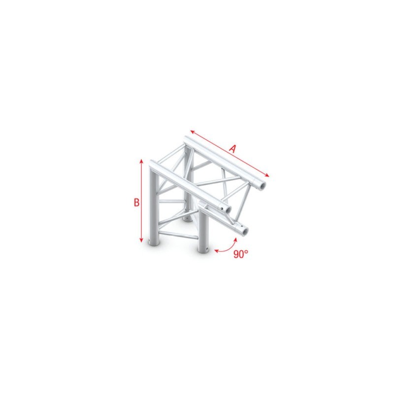 Grinda colt Showtec Corner 90° apex down Pro-30 Triangle P Truss