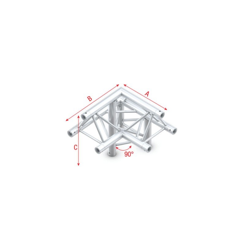 Grinda colt Showtec Corner 90° down right, apex up Pro-30 Triangle P Truss