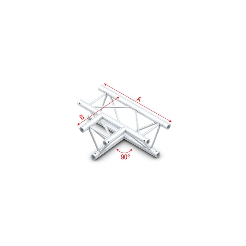 Grinda Showtec 90° 3-way horizontal Pro-30 Triangle P Truss