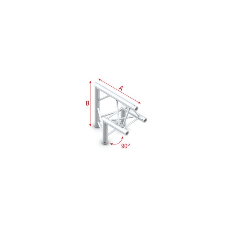 Grinda colt Showtec Corner 90° apex up Pro-30 Triangle F Truss