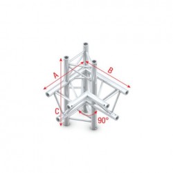 Grinda colt Showtec Corner 90° up/down, right Pro-30 Triangle F Truss